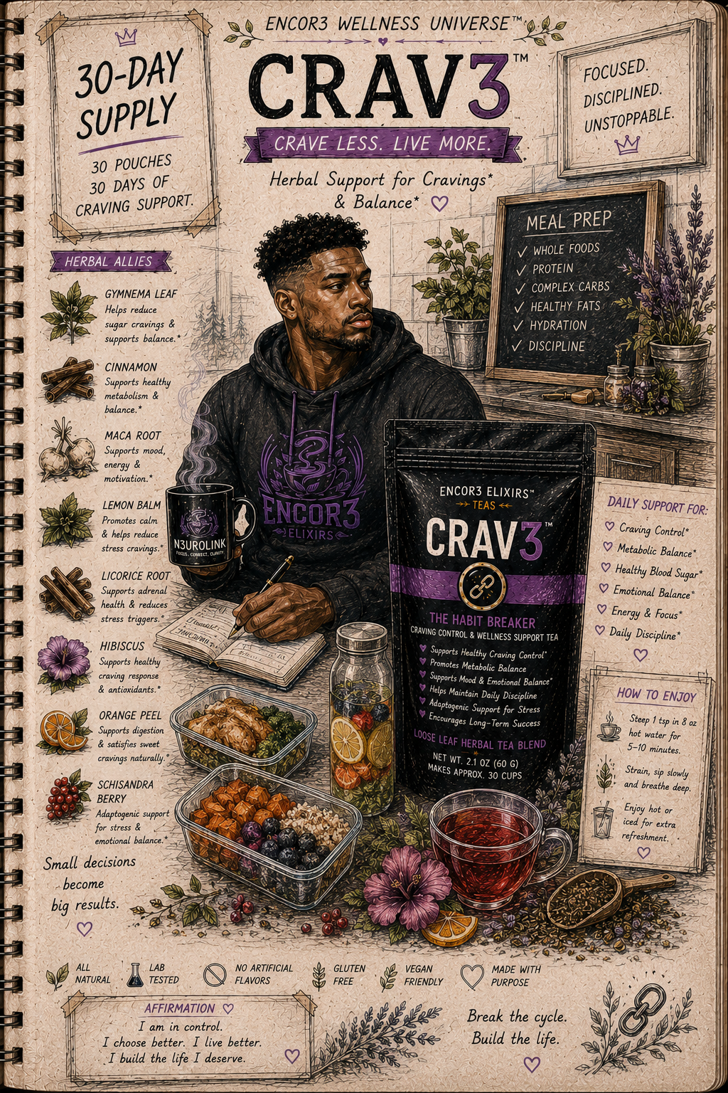 Crav3™ | Cravings & Metabolic Wellness Tea