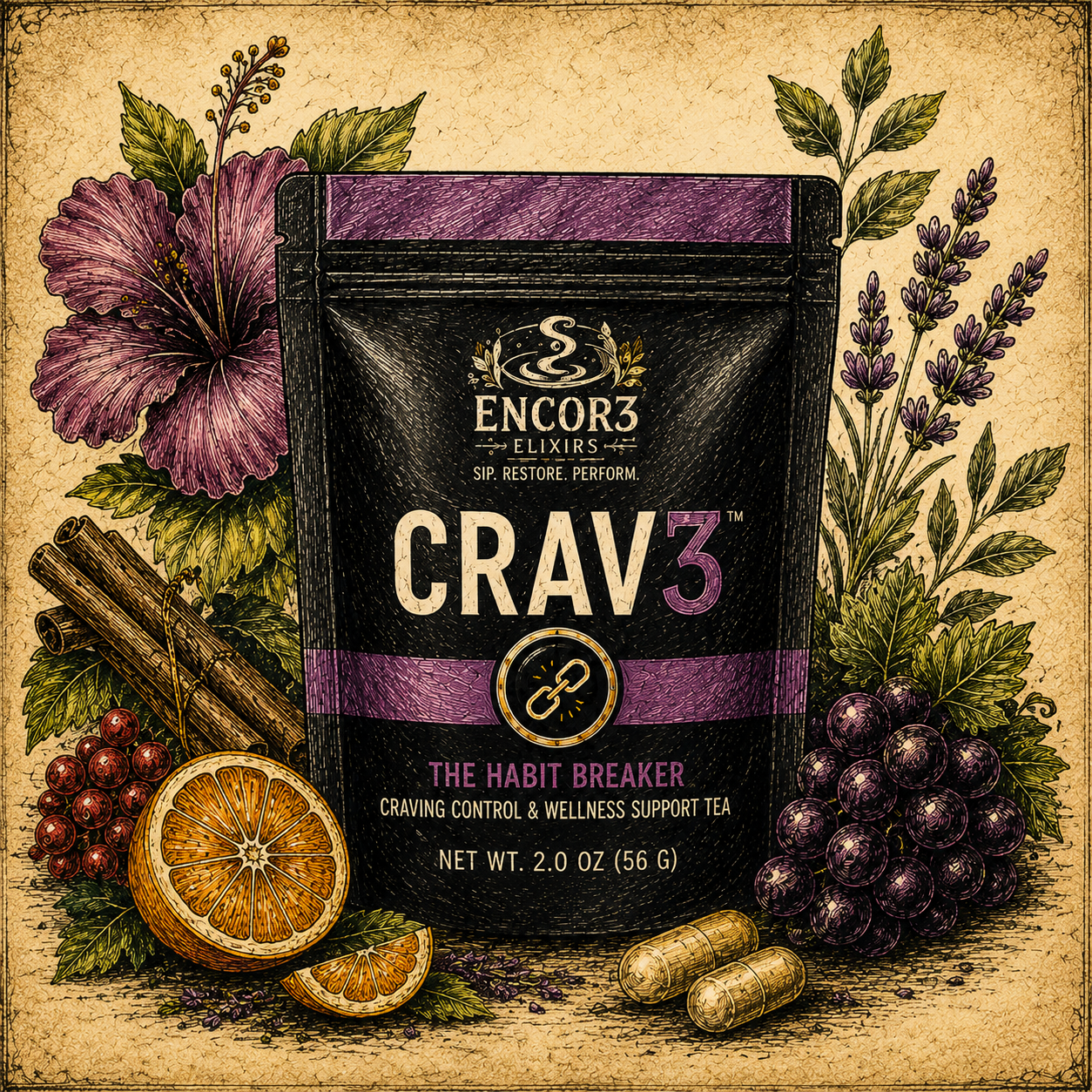 Crav3™ | Cravings & Metabolic Wellness Tea