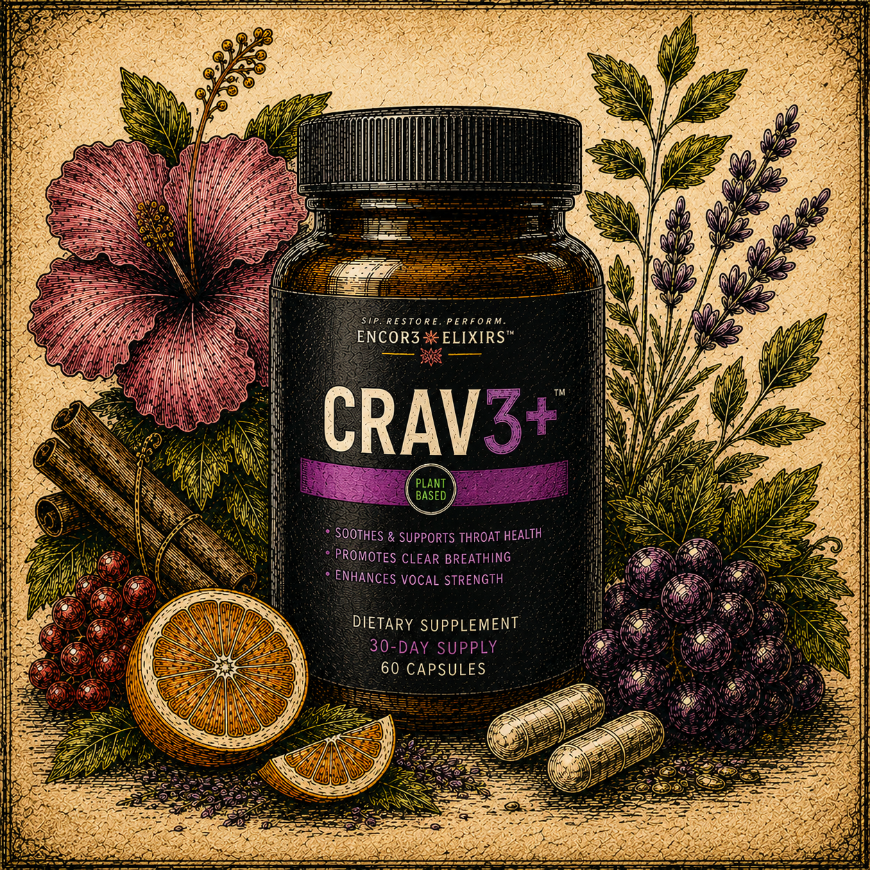 Crav3+™ | Cravings & Metabolic Wellness Capsules