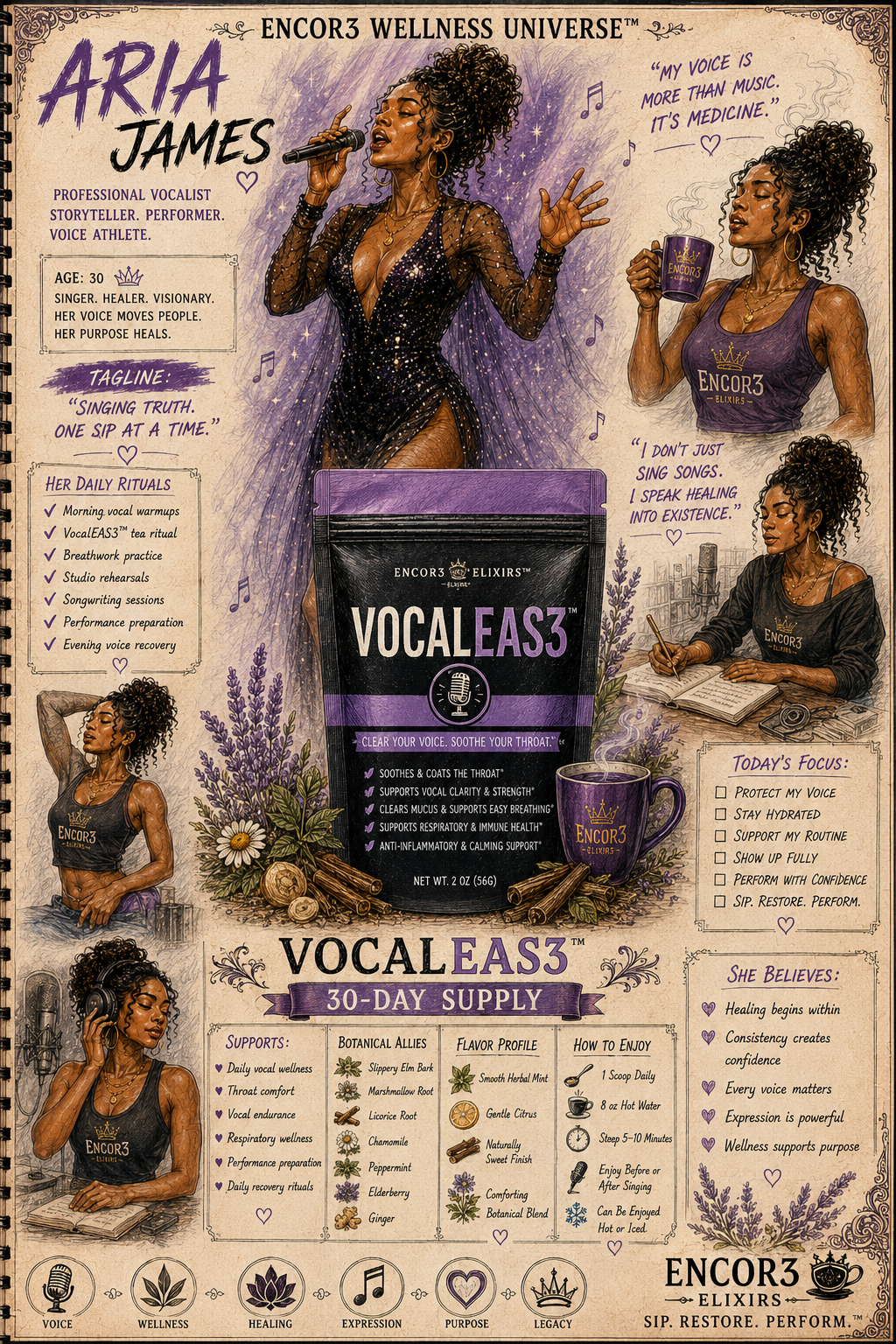 VocalEase™ | Vocal & Throat Wellness Herbal Tea